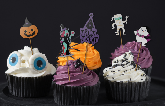 Halloween Baking Cupcake Sticker Set HHW039